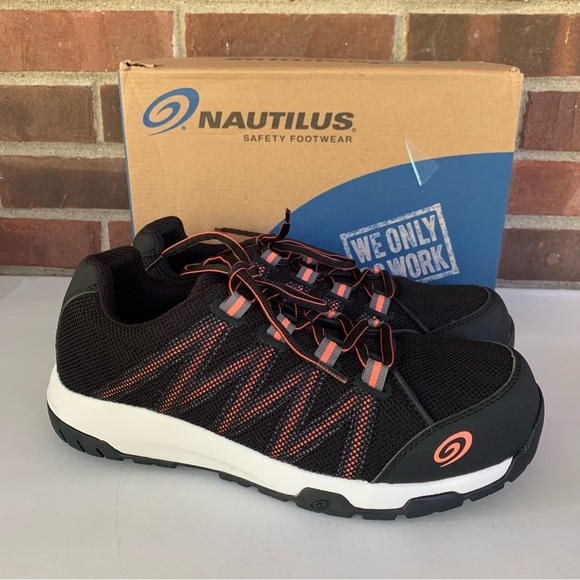 Nautilus Accelerator ESD Carbon Toe Black Lace Up Work Shoes Women’s US 11 M - Picture 1 of 10
